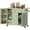 Green, variant on Frmobepts 41.3" Kitchen Island Cart Rolling Storage Cabinet Cart with Drawer & Rack,Black