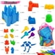 thumbnail image 4 of Moldes tipo castillo de Beach Sand Toys SupMLC, 27 unidades, con balde y bolsa, 4 of 7