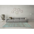 thumbnail image 3 of Ahgly Company Indoor Rectangle Abstract Light Blue Modern Area Rugs, 5' x 8', 3 of 4