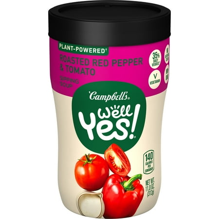 (BBD: sep/20/2024)CAMPBELL'S WELL YES SOUP RED PEPPER TOMATO Pack Of 8 Bottles