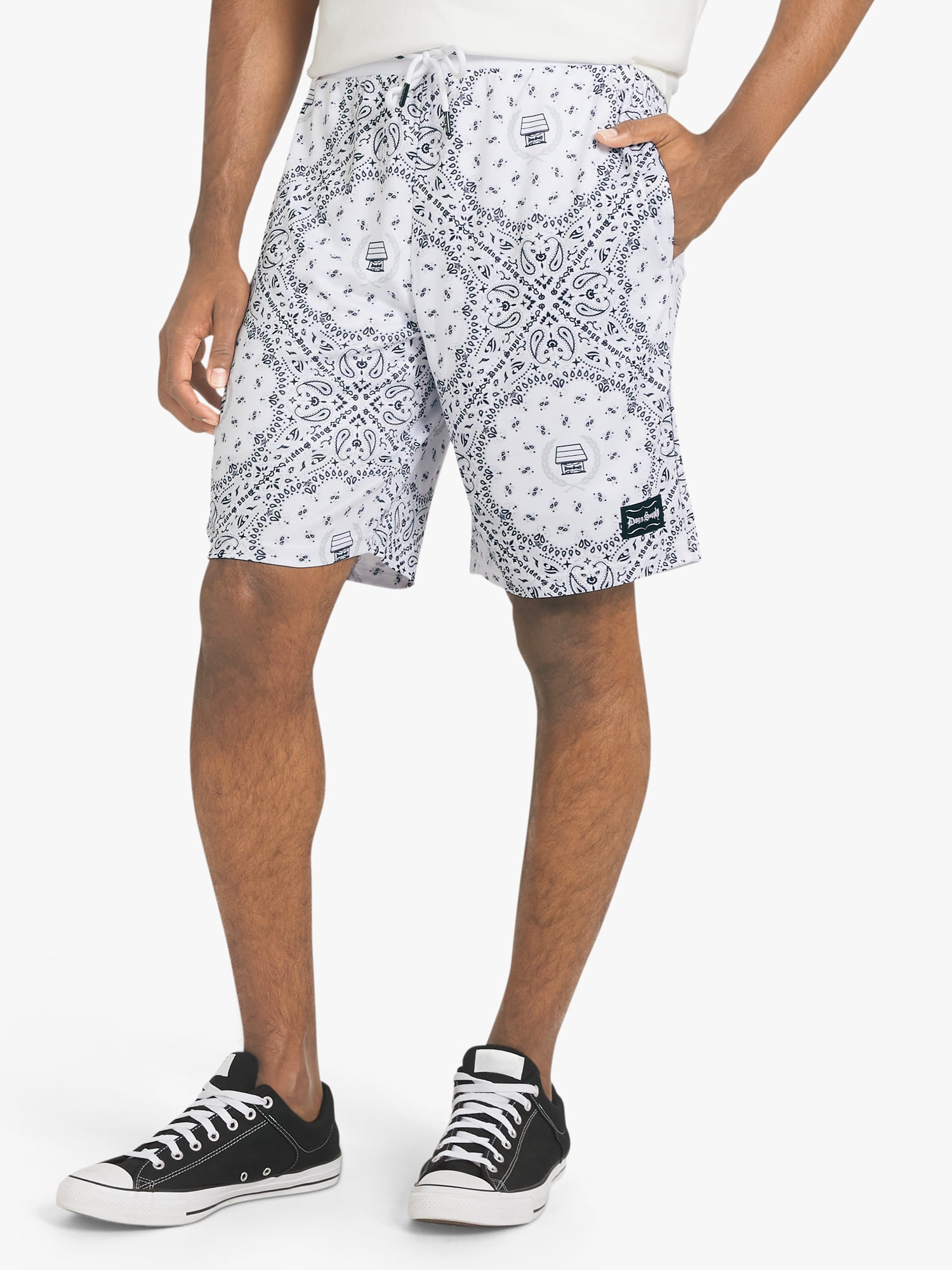 Dogg Supply by Snoop Dogg Big Men's Bandana Print Mesh Shorts, Sizes 4XL - 5XL