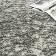 thumbnail image 6 of Nourison Luxurious Shag Contemporary Modern Charcoal Grey 5'3" x 7'3" Area Rug, (5' x 7'), 6 of 12
