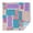 Bohemian Pioneer Flower, variant on Brown Boho Eye and Rainbow Pattern Square Tablecloth,Waterproof Square Table Cover,Wipeable Spillproof Washable Table Cover for Home Kitchen Party Decor 42"X42"(107x107cm)