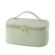 thumbnail image 1 of Estuche de viaje para cosméticos, bolsa de maquillaje de gran capacidad con divisor extraíble, bolsa de aseo impermeable con asa superior, organizador de cosméticos para el hogar de vacaciones., 1 of 8