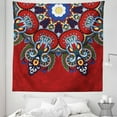 thumbnail image 1 of Mandala Tapestry, Russian and Ukranian Lace Like Flowers Leaves Swirls Vintage Art, Fabric Wall Hanging Decor for Bedroom Living Room Dorm, 5 Sizes, Multicolor, by Ambesonne, 1 of 1