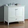 thumbnail image 3 of Stufurhome Tower Modern 36 Inches White Single Sink Bathroom Vanity, 3 of 7