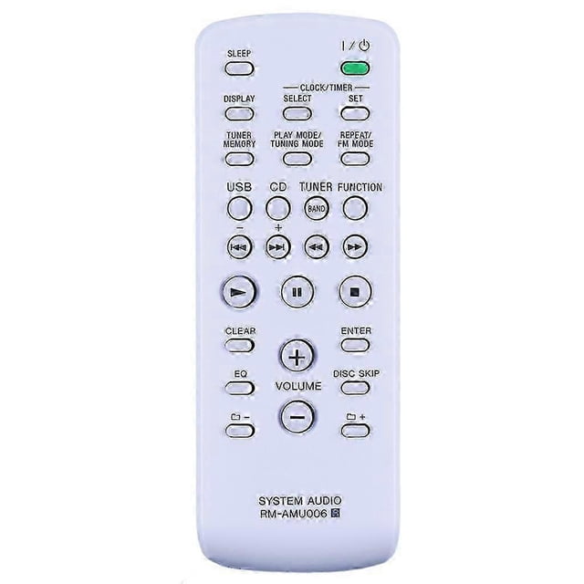 Remote Control for Sony Mini Hi-Fi System Controller RM-AMU006 Replacement Remote Control FST-ZUX9 LBT-ZUX9 MHC-EX9