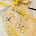 thumbnail image 2 of Dritz Styling Design Ruler, Sewing Ruler, Clear, 2 of 2