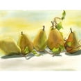 thumbnail image 3 of Charest, Doris 24x19 Black Modern Framed Museum Art Print Titled - Pears In A Row 1, 3 of 5