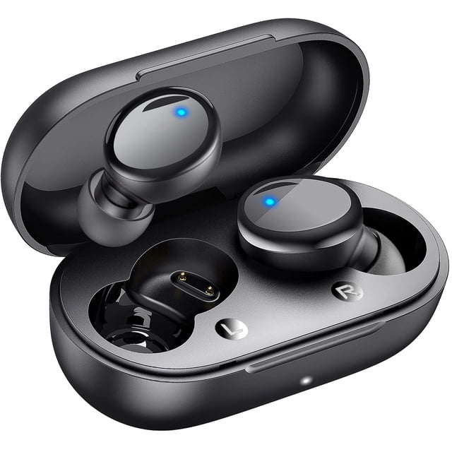 Auriculares inalámbricos Bluetooth 5.3 Lanteso 48H Playtime negros