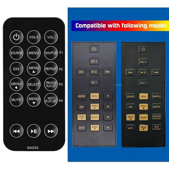 Altec Lansing Speaker Dock Replacement Remote Control iMT520 iMT620