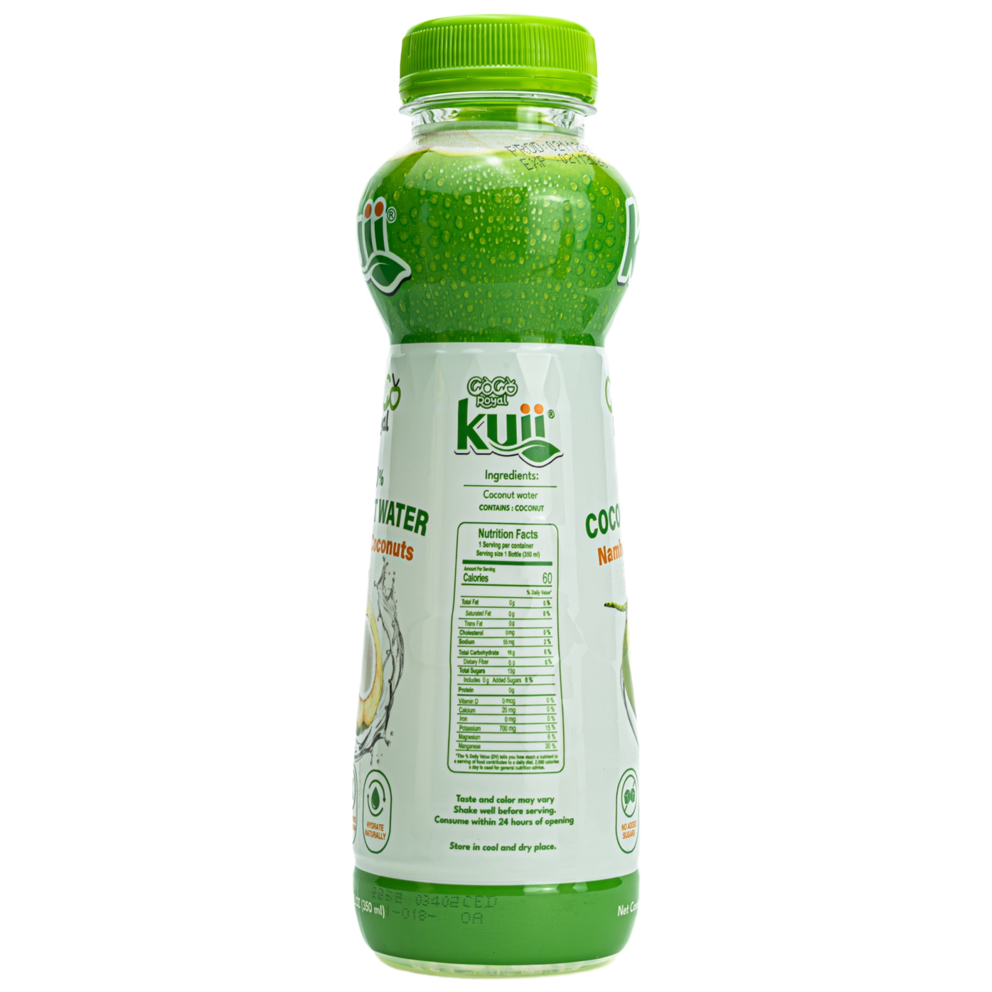 Kuii 100% Coconut Water, 11.8 fl oz Namhom Coconut Premium Drink