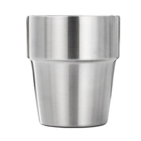 

Double Layer Mug Cup 304 Stainless Steel Drinking Cup Bottle Water Insulated Coffee Beer Mug Home Tableware