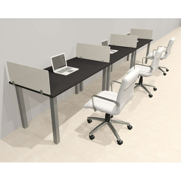 3 Person Modern Metal Leg Office Workstation Desk Set, #OT-SUL-SPM9