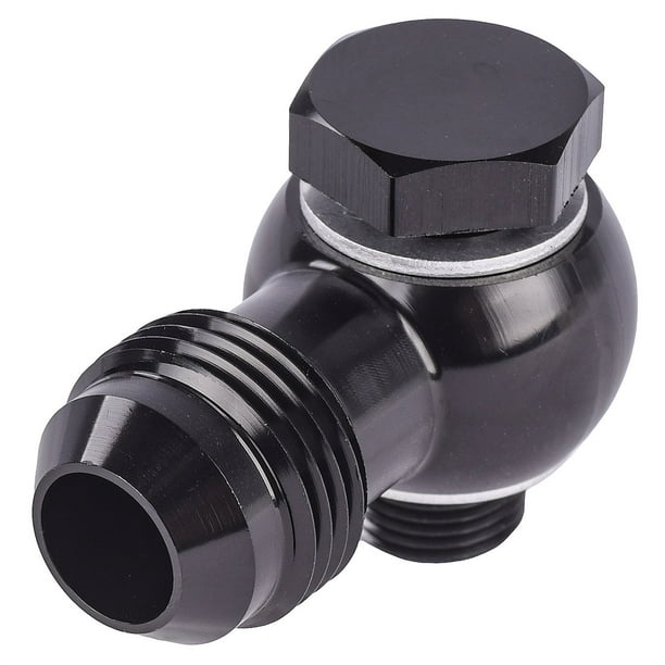 JEGS 100709 AN Banjo to Metric Bolt Adapter Fitting Black Anodized