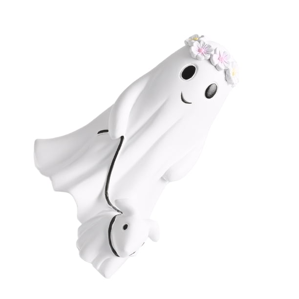 Guardurnaity Decoración de Halloween, estatua de perro que camina Gh Ost de resina sólida para decoración del hogar, durabilidad sólida hecha a Disfraces de disfraces B