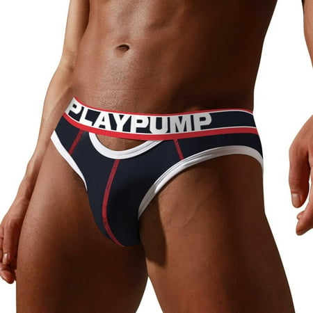 

Wozhidaoke mens briefs Men Cotton Pocket Briefs And Comfortable Slim Solid Color Low Waist Panties Sport Underwear mens underwear briefs