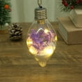 thumbnail image 5 of Kbndieu Clear Christmas Balls Ornaments Gifts, Purple Glowing Christmas Tree Decorations Shatterproof Hanging Bulbs Ornaments for Wedding Christmas, 5 of 6