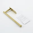thumbnail image 2 of KES Self Adhesive Paper Towel Holder for Kitchen Brushed Gold SUS304 Stainless Steel, 2 of 10