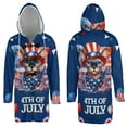 thumbnail image 3 of Patriotic Sphynx Celebrates 4th of July All Over Print 3D Hooded Duffle Toggle Coat Cat Lover Kitten Owner Gifts Idea - 02009, 3 of 6