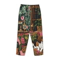 thumbnail image 5 of Balery Dog On Floral Couch print Women's Pajama Pants,Ultra Lightweight Pjs,Lounge Pant-X-Large, 5 of 9