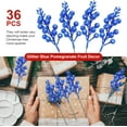 thumbnail image 4 of 36 Pcs Christmas Glittered Berries Stems 7.9 Inch Artificial Berries Sprays Branches Floral Pick for Christmas Tree Ornament, DIY Xmas Wreath, Crafts, Home Decor, 4 of 7
