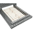 thumbnail image 5 of Furniture of America Biron Glam Fabric Tufted Platform King Bed in Gray, 5 of 6
