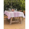 thumbnail image 3 of Outdoor Tablecloth with Umbrella Hole for Patio/Picnic/Party/Camping, Pink Ombre Waterproof Table Cloth Rectangle Table Cover Washable, Modern Gradient Abstract Art (52"x 70"), 3 of 9