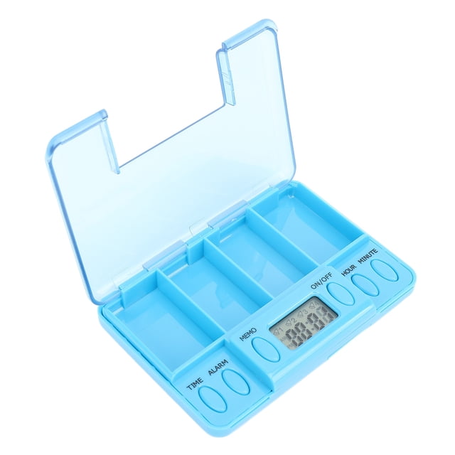 Boîte de Rappel de Médicaments Intelligente, Distributeur Électronique Portable avec Plusieurs Compartiments pour Maison Voyage