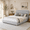 Grey, variant on XIAO WEI Queen Cloud Bed Frame - Boucle Upholstered, No Box Spring