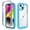 Blue, variant on Compatible with iPhone 15 Plus Case Clear, Heavy Duty Dual Layer Shockproof Protection Transparent Women Men [Never Yellowing] [Military Grade Anti-Drop] Hard PC Back Phone Cover,Red