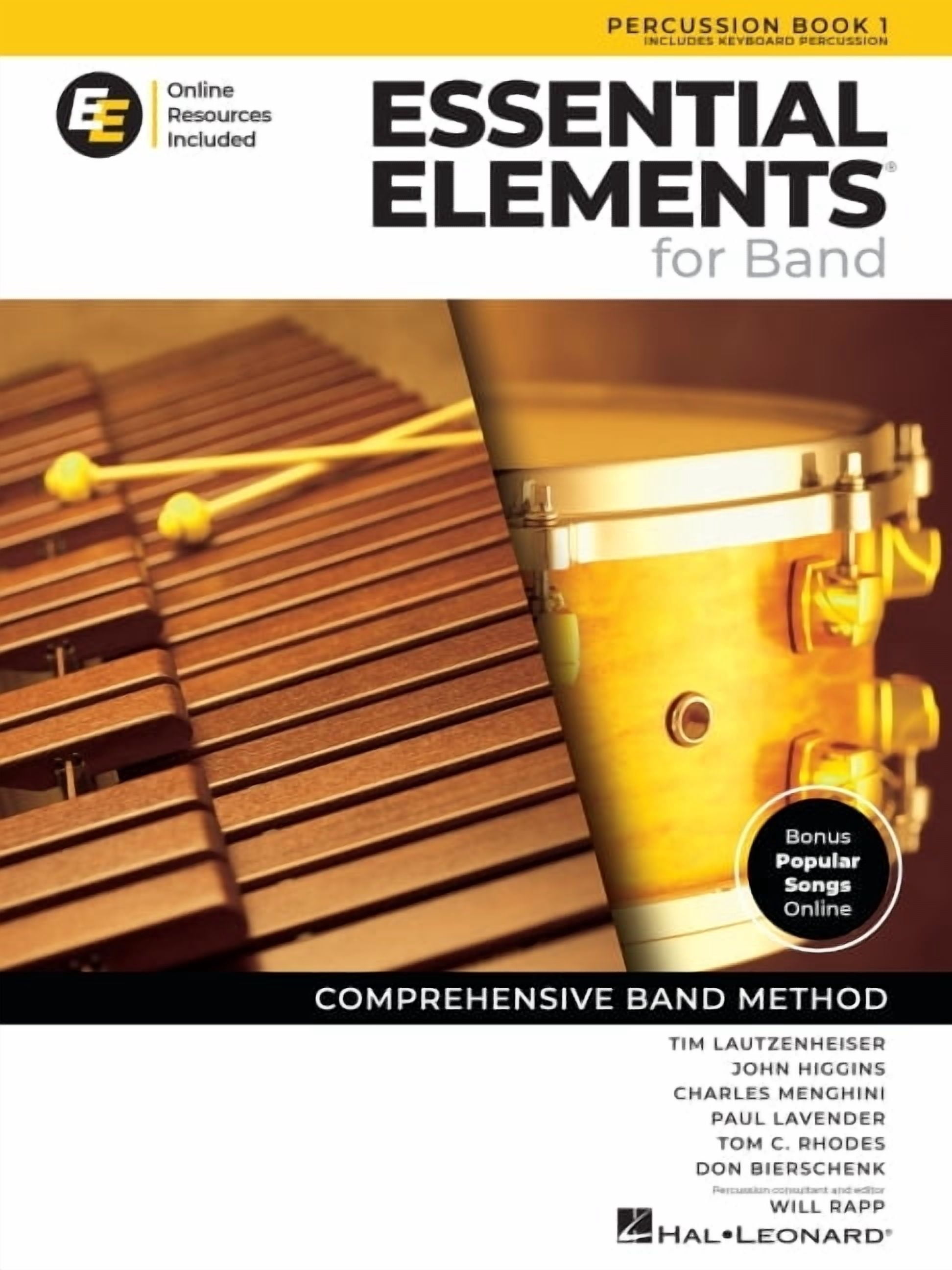 Essential Elements for Band Percussion Book 1 with Eei Online