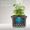 thumbnail image 4 of Uxcell 5 Pack Plant Grow Bags 7 Gallon Grow Bags 300G Thickened Fabric Pots with Handles Plant Garden Grow Pots Grey, 4 of 7