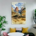 thumbnail image 6 of Colburn's Butte South Utah By Thomas Moran Art Prints Paintings Canvas Poster Print Photo Art Painting Canvas Poster Home Decorative Bedroom Modern Decor Posters Gifts 24x36inch(60x90cm), 6 of 6