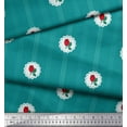 thumbnail image 3 of Soimoi Cotton Cambric Fabric Stripe,Leaves & Rose Floral Decor Fabric Printed Yard 42 Inch Wide, 3 of 3