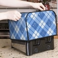 thumbnail image 7 of Toasting Machine Cover 4 Pieces 12.4×10.6×8.3in Dust-Proof Explosion-Proof Waterproof And Wear-Resistant Hollow Bottom Blueviolet Moroccan Buffalo Plaid Tartan Check Hand-Drawn Sketch_1, 7 of 7