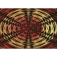 thumbnail image 1 of Ahgly Company Indoor Rectangle Patterned Blood Night Red Area Rugs, 5' x 7', 1 of 6