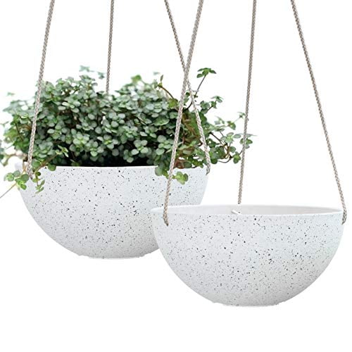 Hanging Planters For Outdoor Plants 10 Inch Indoor Flower Pots With Drainage NEW 