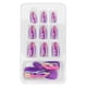 thumbnail image 1 of Uñas postizas, 24 piezas de uñas postizas de moda, uñas postizas artificiales, uñas postizas de ataúd, muy versátiles, 1 of 8