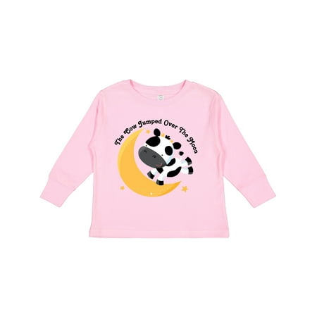 

Inktastic Cow Jumped over the Moon Gift Toddler Boy or Toddler Girl Long Sleeve T-Shirt