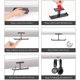 thumbnail image 5 of Soporte Para Auriculares Para Juegos, Soporte Doble Para Auriculares - Aluminio Porttil Universal Instalación De 2 Vías Soporte Para Auriculares Para Todos Los Auriculares-almacena, 5 of 5