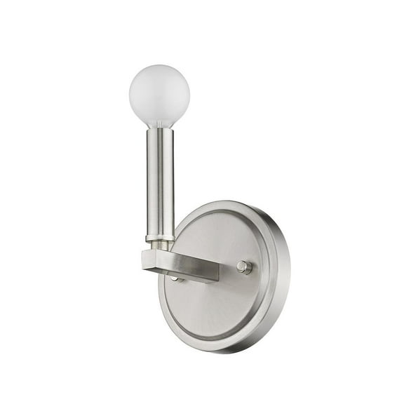 HomeRoots One Light Silver Wall Sconce