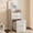 White, variant on 3-in-1 Vanity Desk with Flip Top Mirror and Lights, Rolling Stool, 3 Drawers, Charging Station, Compact Makeup Table for Small Spaces,Black
