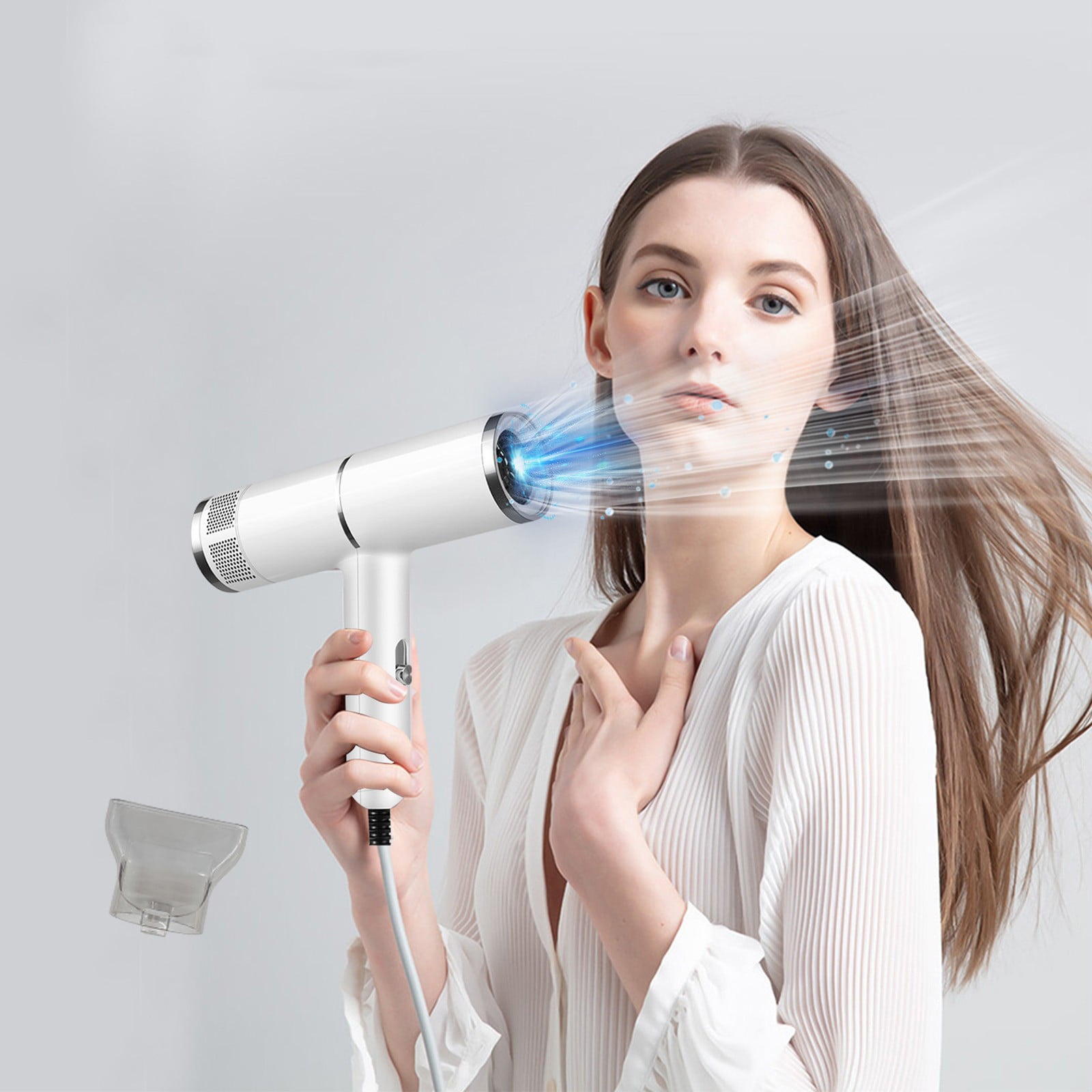 Holiday Deals Iumwxz Hair Dryer High-Power Hair Dryer Home Hair Dryer Hot Wind Comb Hair Salon Blowing Comb Santa's Specials! Thanksgiving Day