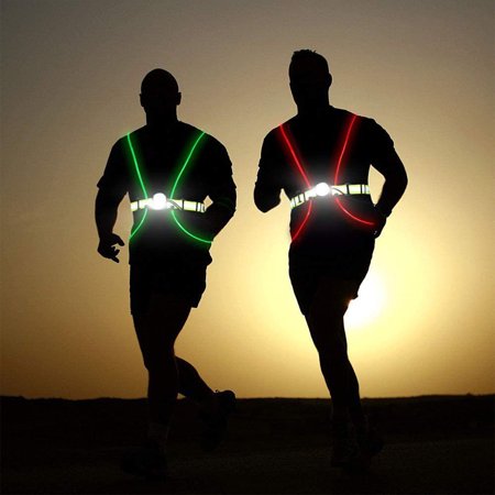

Luckinbaby LED Reflective Vest with Front Light Adjustable Elastic Safety Vest