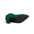 thumbnail image 5 of Unique Bargains Women's Pointy Toe Zipper Block Heel Ankle Boots Emerald Green 5.5, 5 of 7