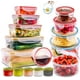 thumbnail image 1 of Contenedores de almacenamiento de alimentos RFAQK 28 unidades con tapas herméticas de 85 ml a 1,2 litros, 1 of 8