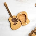 thumbnail image 2 of Caja de Púas de Guitarra Acústica de Madera con Soporte, Contenedor de Almacenamiento de Púas de Guitarra Hecho A Mano Portátil, Accesorio para Guitarra, 2 of 5