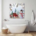 thumbnail image 3 of Red Snowman Christmas Wall Art Painting on Canvas, Xmas Tree Snowflake Truck Canvas Art Home Prints Wall Art Framed Modern Artwork for Living Room Bedroom Wall Decor 12x12in, 3 of 9