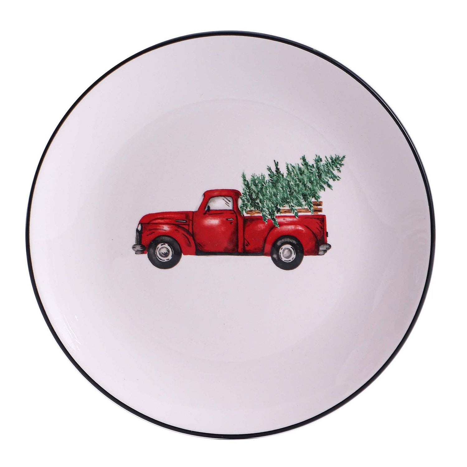 Holiday Time 9" Truck Salad Plate, 6-Piece